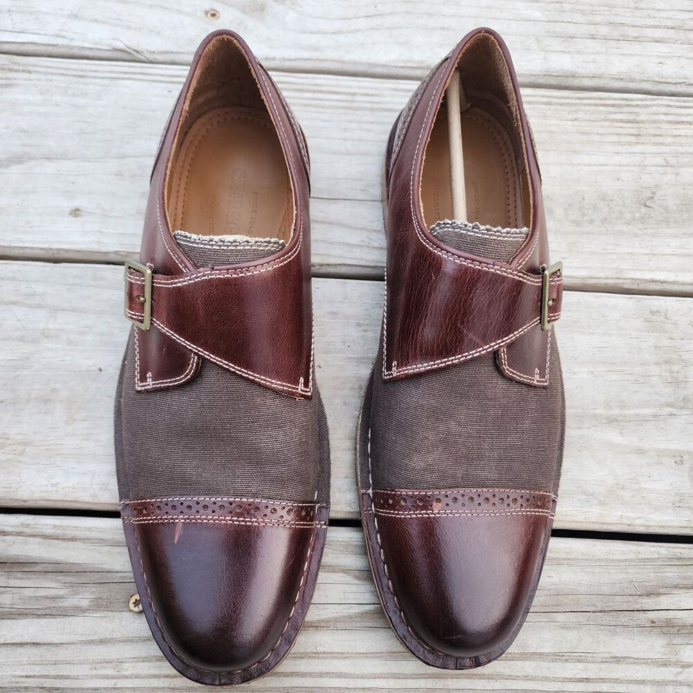 Sebago Men's Classic Brown Moc Loafer Sz 10.5 Buckle Strap Leather Used